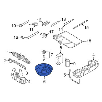 Audi OE - Rear Spare Tire Compartment