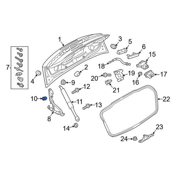 Deck Lid Stop Buffer