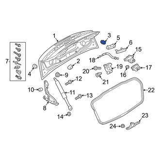 Audi OE - Rear Deck Lid Stop Buffer