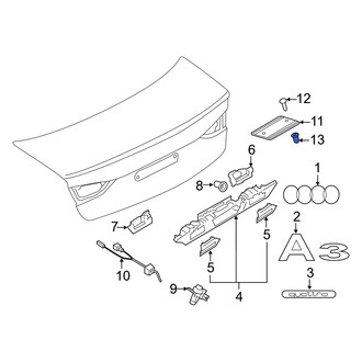Audi OE - License Plate Bracket Nut