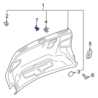 Audi OE - Deck Lid Handle Nut