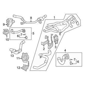 Audi OE - Cooling - Hoses & Lines (With R-744 Refrigerant, Left), (RWD)