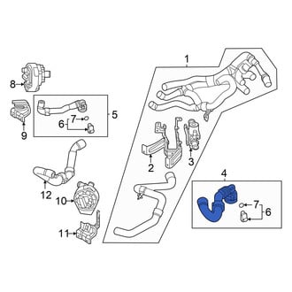 Audi OE - Left Radiator Coolant Hose