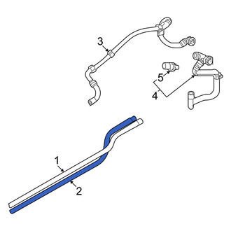 Audi OE - Rear Left Engine Coolant Pipe