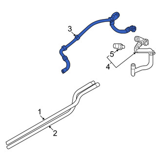 Audi OE - Rear Engine Coolant Pipe
