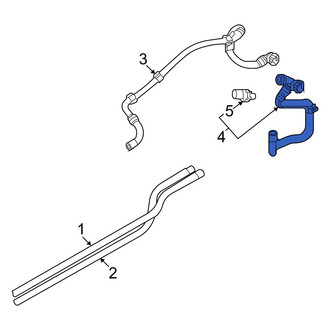 Audi OE - Rear Engine Coolant Pipe