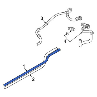 Audi OE - Rear Right Engine Coolant Pipe