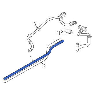 Audi OE - Rear Right Engine Coolant Pipe