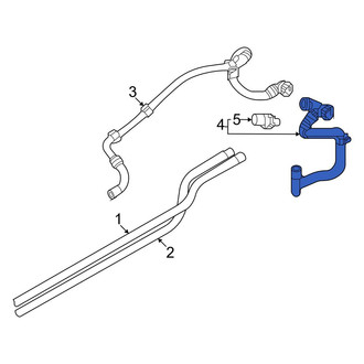 Audi OE - Rear Engine Coolant Pipe