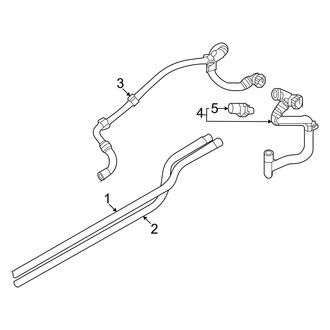 Audi OE - Cooling - Hoses & Lines (With R-1234YF Refrigerant, Rear), (RWD)