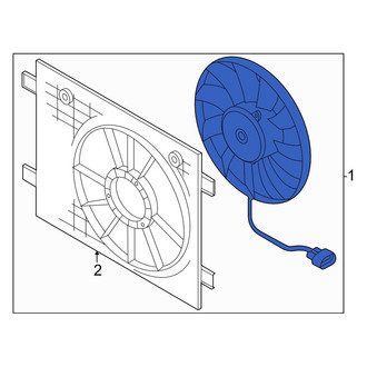 Audi OE - Engine Cooling Fan Assembly