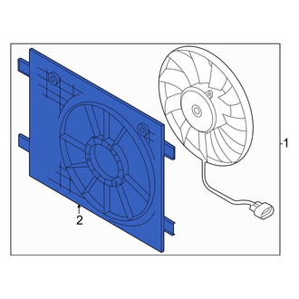 Audi OE - Engine Cooling Fan Shroud