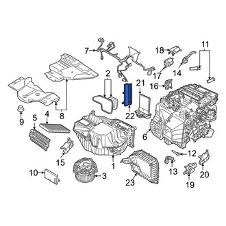 Audi OE - HVAC Unit Case Cover