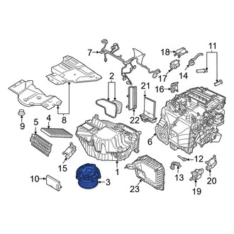 Audi OE - HVAC Blower Motor Assembly