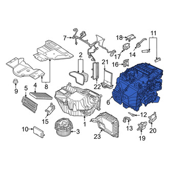 Audi OE - HVAC Unit Case Assembly