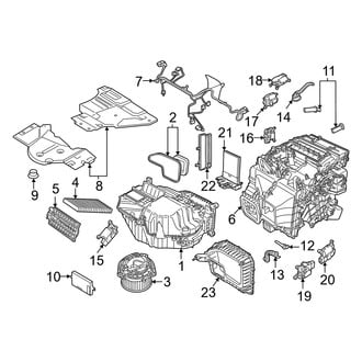 Audi OE - Air Conditioner & Heater - Evaporator & Heater Components (R-744 Refrigerant)