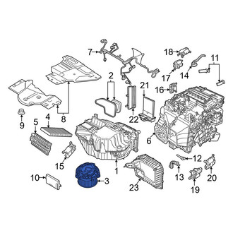 Audi OE - HVAC Blower Motor Assembly
