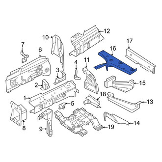 Audi OE - Front Left Frame Side Member Crossmember