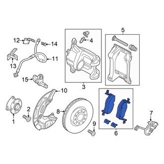 Audi OE - Front Disc Brake Pad Set