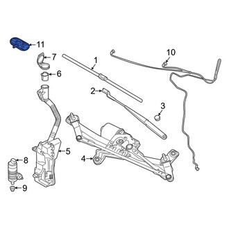 Audi OE - Front Windshield Washer Nozzle