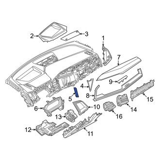 Audi OE - Right Lower Instrument Panel Molding