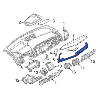 Audi OE - Right Lower Instrument Panel Molding