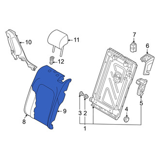 Audi OE - Rear Left Seat Back Cushion Cover