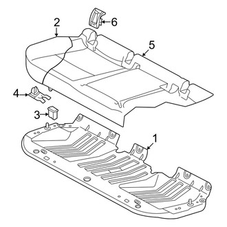 Audi OE - Seats - Rear Seat (Cushion Components)