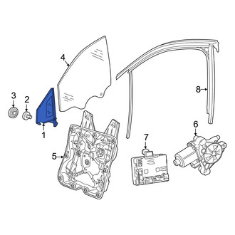 Audi OE - Front Left Vent Window Assembly