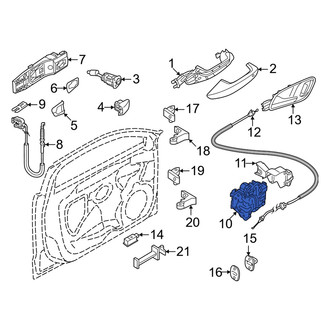 Audi OE - Front Left Door Latch Assembly