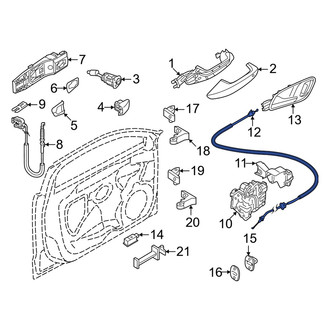 Audi OE - Rear Inner Door Latch Cable