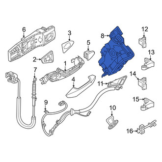 Audi OE - Rear Left Door Latch Assembly