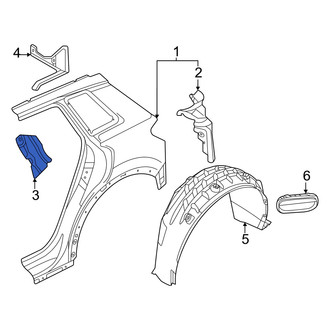 Audi OE - Rear Right Quarter Panel Reinforcement