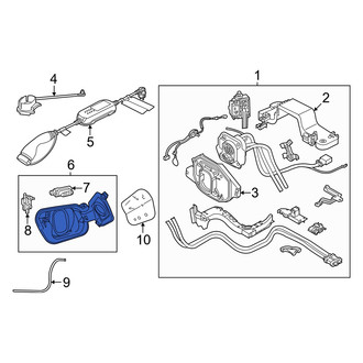 Audi OE - Drive Motor Battery Pack Charging Port Door Assembly
