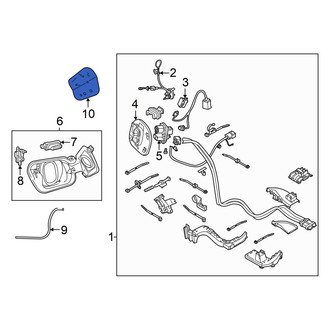 Audi OE - Drive Motor Battery Pack Charging Port Door