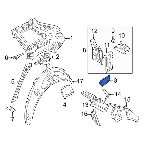 Quarter Panel Filler Panel