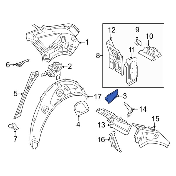 Quarter Panel Filler Panel