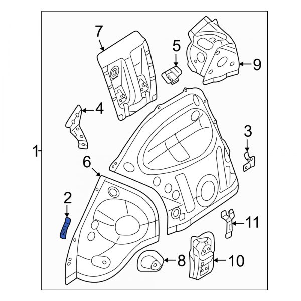 Wheel Housing Bracket