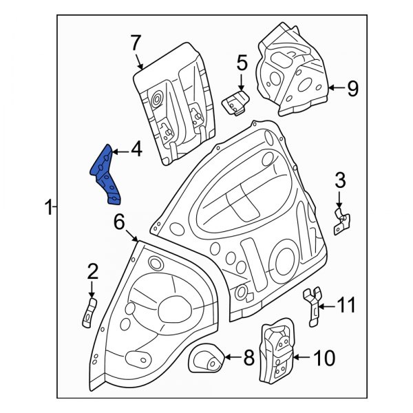 Wheel Housing Bracket