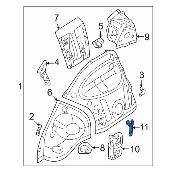 Wheel Housing Bracket