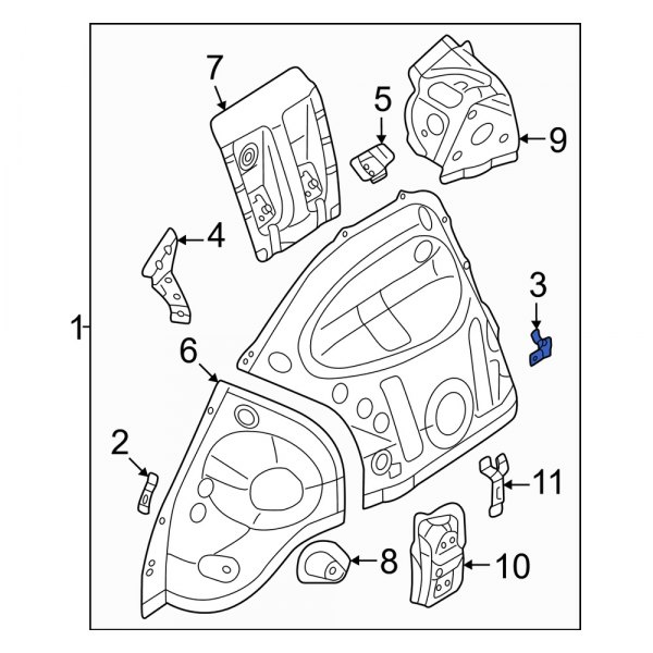 Wheel Housing Bracket