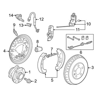 Audi OE - Rear Suspension - Brake Components