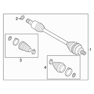 Audi OE - Rear Suspension - Drive Axles (Premium / Premium Plus / Prestige)