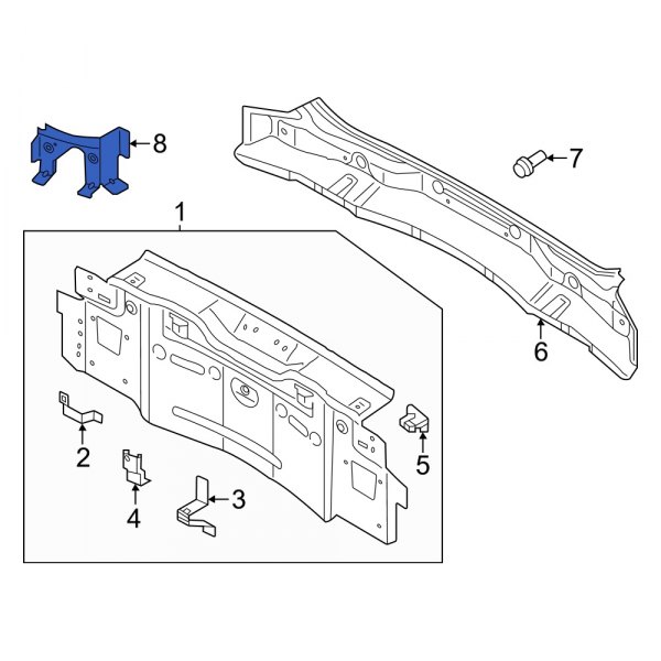 Rear Body Panel Reinforcement Bracket