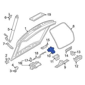 Audi OE - Rear Liftgate Latch