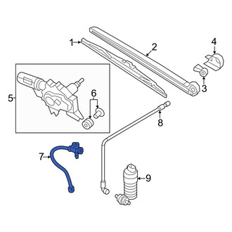 Audi OE - Rear Liftgate Washer Hose