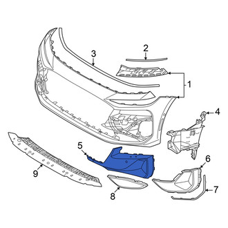 Audi OE - Front Left Inner Bumper Trim