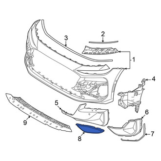Audi OE - Front Left Bumper Cover Spacer Panel