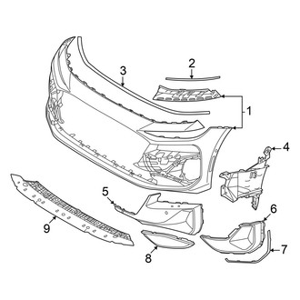 Audi OE - Front Bumper & Grille - Bumper & Components (Cover and Components)