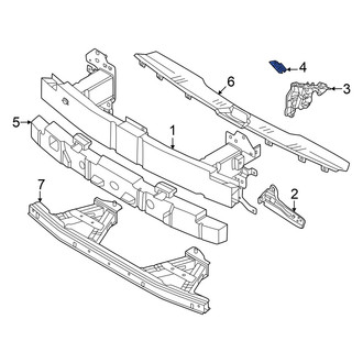 Audi OE - Front Left Bumper Cover Bracket